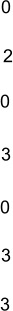 0 0 0 3 2 3 3
