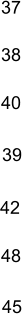 37 42 40 48 45 39 38